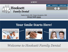 Tablet Screenshot of hooksettfamilydental.com